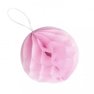 8 petites boules alvéolées Rose - Artyfêtes 2