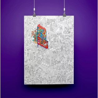 Poster Magic Collège à colorier Omy 2