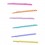 Set de 6 barrettes perles multicolores