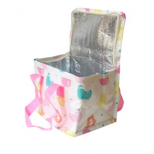 Mini sac isotherme Chat pastel 2