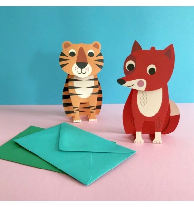 Carte Pop up Tigre Ingela Arrhenius