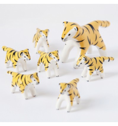 Grand tigre jaune en céramique - Dodo Toucan