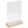 Support bois nature avec double plaque - Rico design