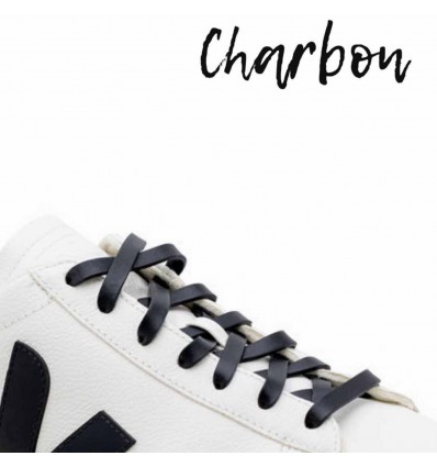 Lacets Silicone Larges Charbon - Gorilla