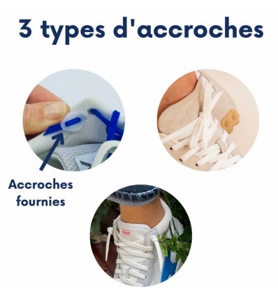 Lacets Silicone Larges à paillettes Galaxie - Gorilla