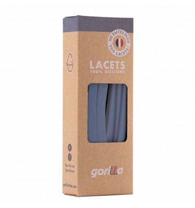 Lacets Silicone Larges Galet - Gorilla