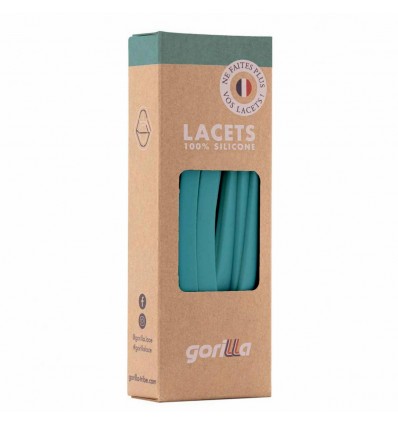 Lacets Silicone Larges Menthe - Gorilla