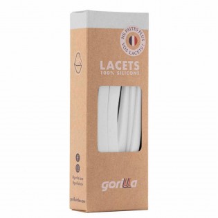 Lacets Silicone Larges Neige - Gorilla 2