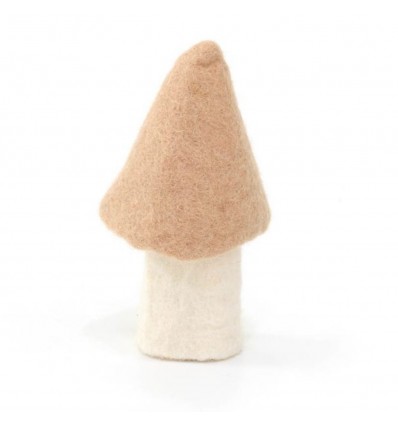 Champignon Morille en feutre, nude - Muskhane