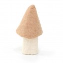 Champignon Morille en feutre, nude - Muskhane