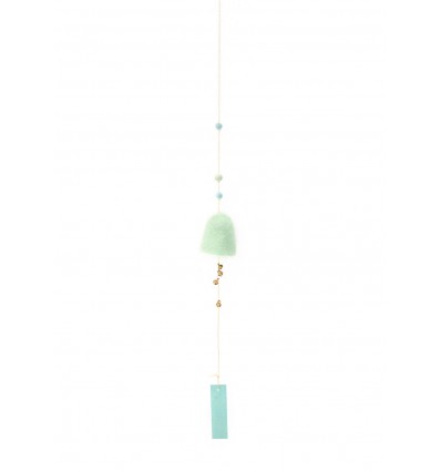 Suspension cloche en feutre Menthe - Muskhane