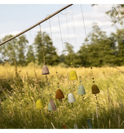 Suspension cloche en feutre Menthe - Muskhane