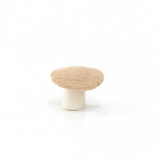 Champignon plat en feutre, nude - Muskhane 2