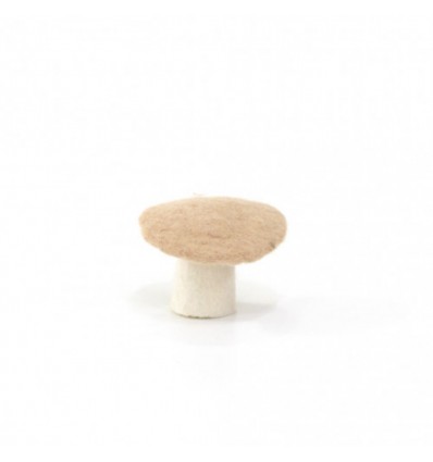 Champignon plat en feutre, nude - Muskhane
