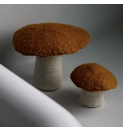 Champignon plat en feutre, Or - Muskhane