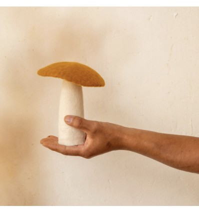 Champignon plat en feutre, Or - Muskhane