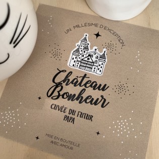 Etiquette annonce grossesse Papa - Pamela Loops 2