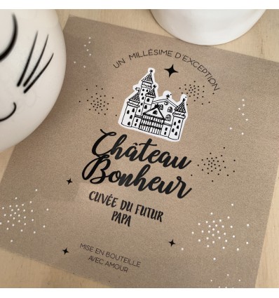 Etiquette annonce grossesse Papa - Pamela Loops