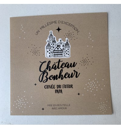 Etiquette annonce grossesse Papa - Pamela Loops