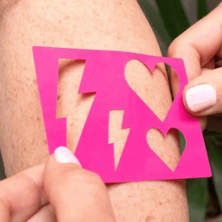 Pochoir Coeur - Sisi la paillette