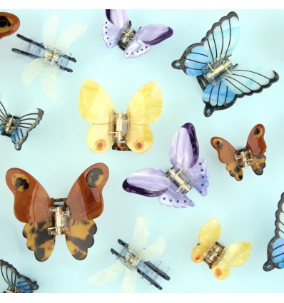 Pince à cheveux Papillon mauve - Coucou Suzette