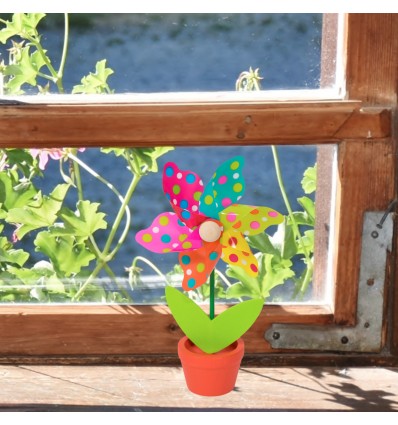 Moulin à vent Pot de Fleur - Colours in Motion