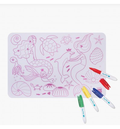 Mini set de table silicone Sirènes - Super Petit