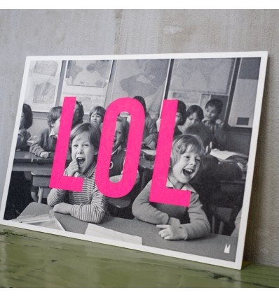 Carte vintage "LOL" - Atelier Kencre