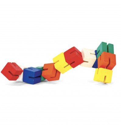Jeu cubes articulés en bois - One for Fun