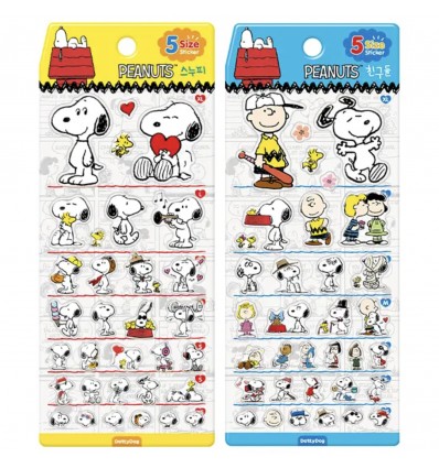 32 autocollants gels Snoopy
