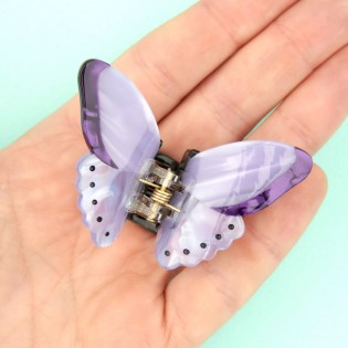 Petite Pince à cheveux Papillon mauve - Coucou Suzette
