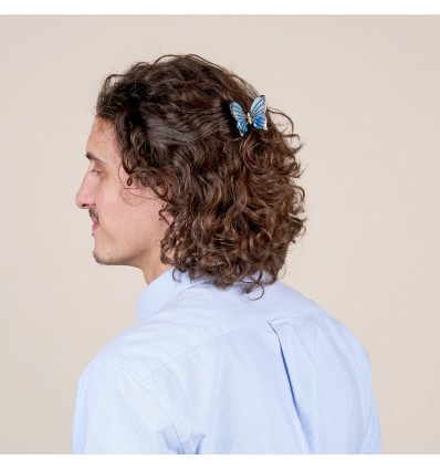 Petite Pince à cheveux Papillon bleu - Coucou Suzette