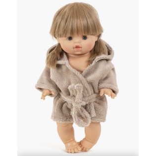 Peignoir en éponge "Galet" pour poupée - Minikane 2