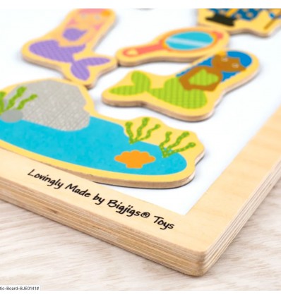 Tableau magnétique cadre bois - Bigjigs