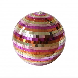 Boule à facettes mordorée 30 cm 2