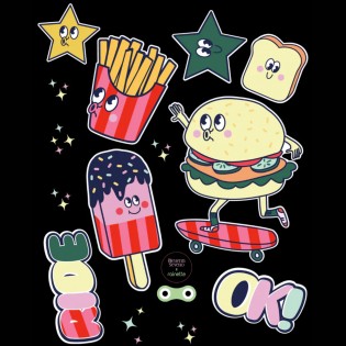 Sticker réfléchissant Food - Rainette 2