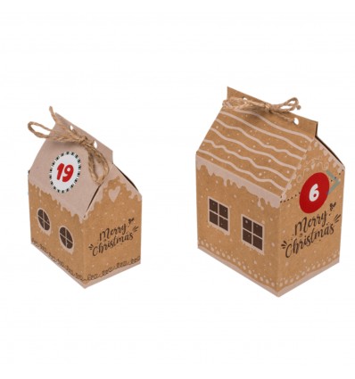 Calendrier de l'avent maisons DIY