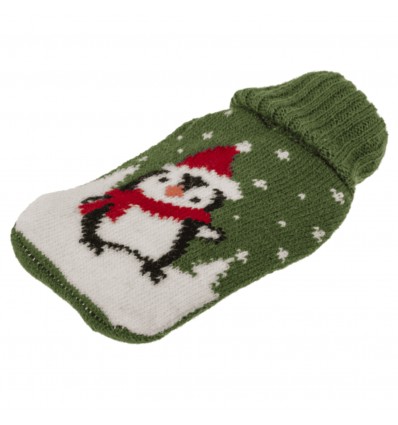 Chauffe-mains tricoté de Noël