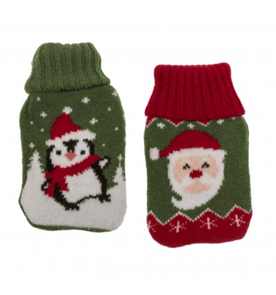 Chauffe-mains tricoté de Noël