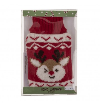 Chauffe-mains tricoté de Noël