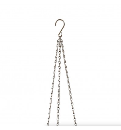 Pot à facettes argenté 20 cm