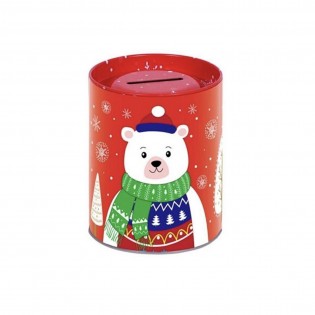 Tirelire ours en métal