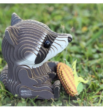 Eugy puzzle Raton laveur 3D en carton