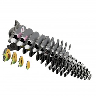 Eugy puzzle Raton laveur 3D en carton 2