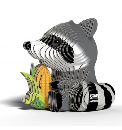 Eugy puzzle Raton laveur 3D en carton