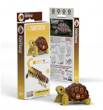 Eugy puzzle Tortue de terre 3D en carton