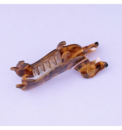 Pince à cheveux teckel - Coucou Suzette