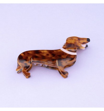 Pince à cheveux teckel - Coucou Suzette