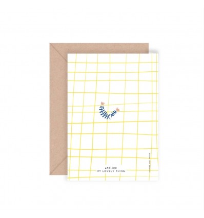 Carte double Anniversaire fleuri - My Lovely Thing