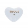 Coeur en céramique "Bisous"